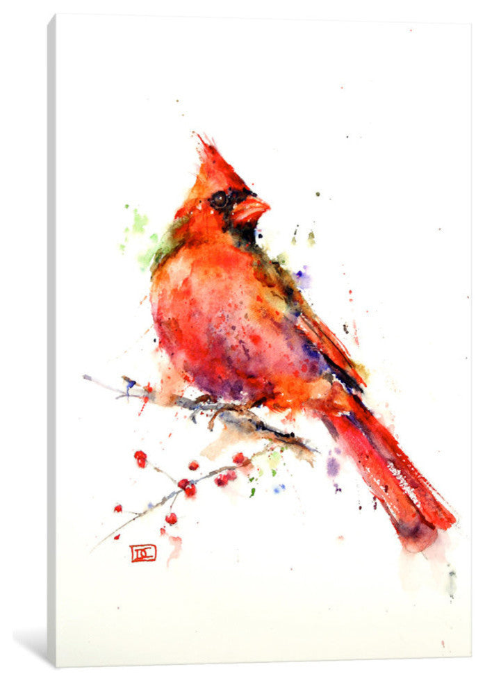 "Red Bird" by Dean Crouser, 26x18x1.5