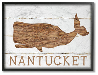 Stupell Industries Nantucket Whale, 11 x 14