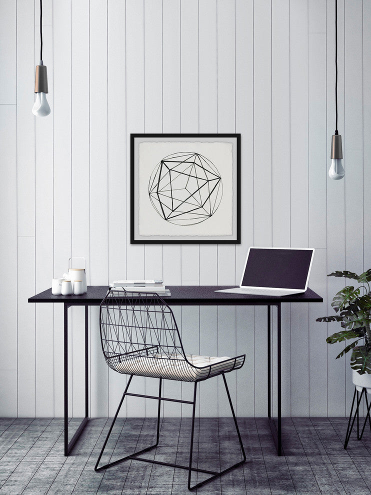 "Prism Chasm" Framed Painting Print, 32"x32"