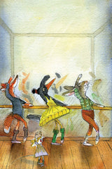 "Ballet Lesson" Painting Print on Canvas by Curtis