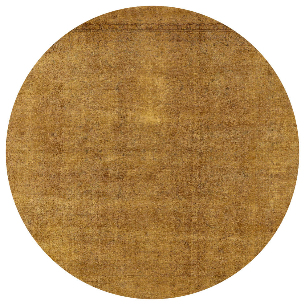 Ahgly Company Indoor Round Mid-Century Modern Area Rugs, 7' Round