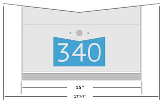 ButterFly Box: Contemporary, Modern, Wall-Mounted Mailbox in White and Aqua