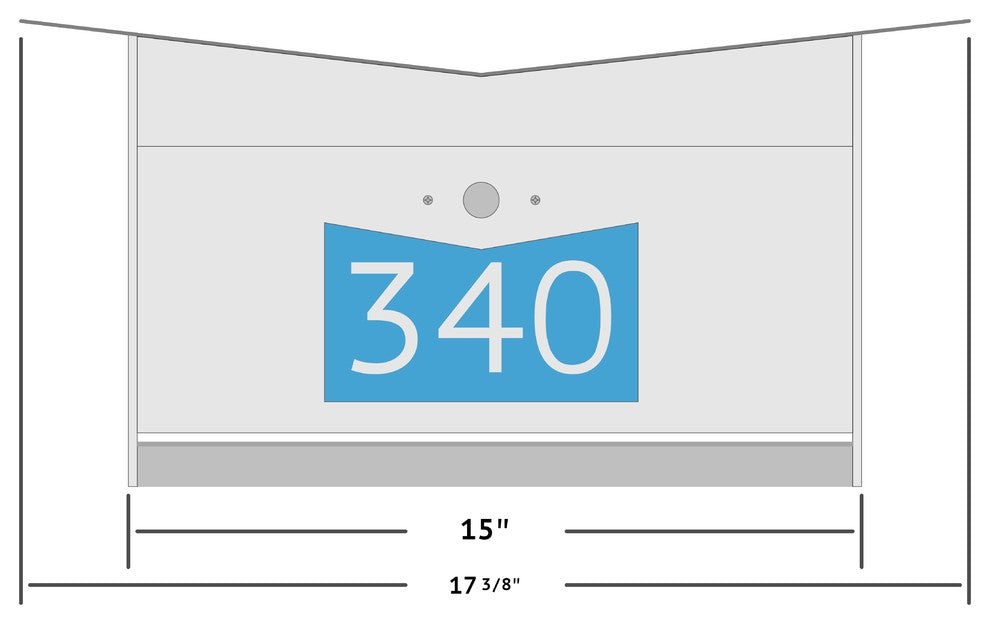 ButterFly Box: Contemporary, Modern, Wall-Mounted Mailbox in White and Aqua