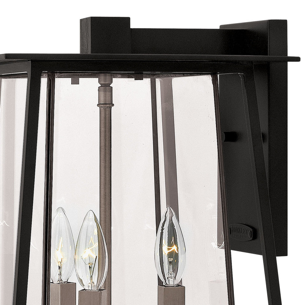 Hinkley Walker Medium Wall Mount Lantern, Black