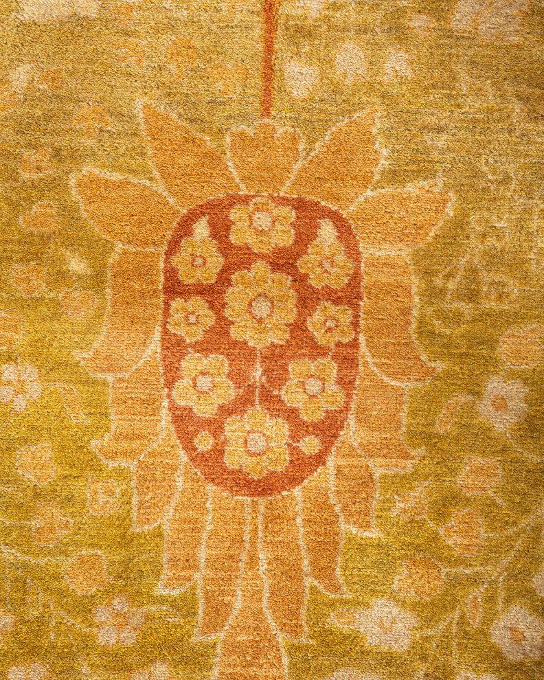 Mogul, One-of-a-Kind Hand-Knotted Area Rug Green, 12' 3" x 15' 3"