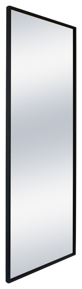 Contemporary Squire Mirror Black - Black
