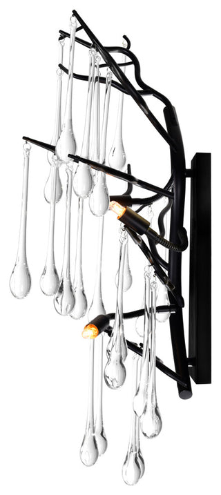 Anita 3 Light Wall Sconce With Black Finish