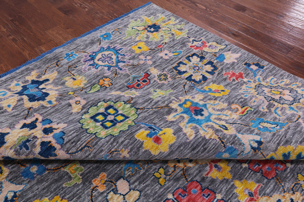 10' 4" X 14' 3" Turkish Oushak Hand Knotted Wool Rug - Q15002