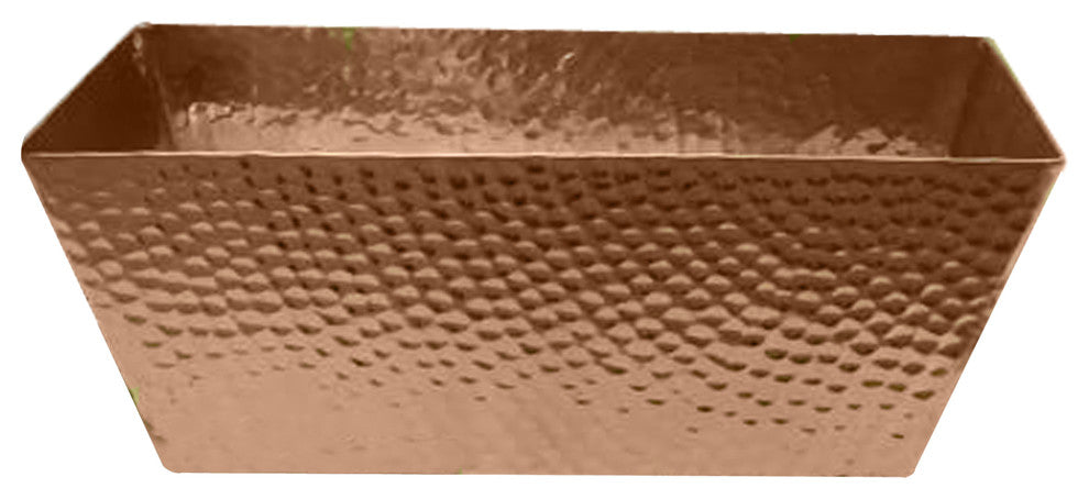 nu steel Copper Hammered Large Bin