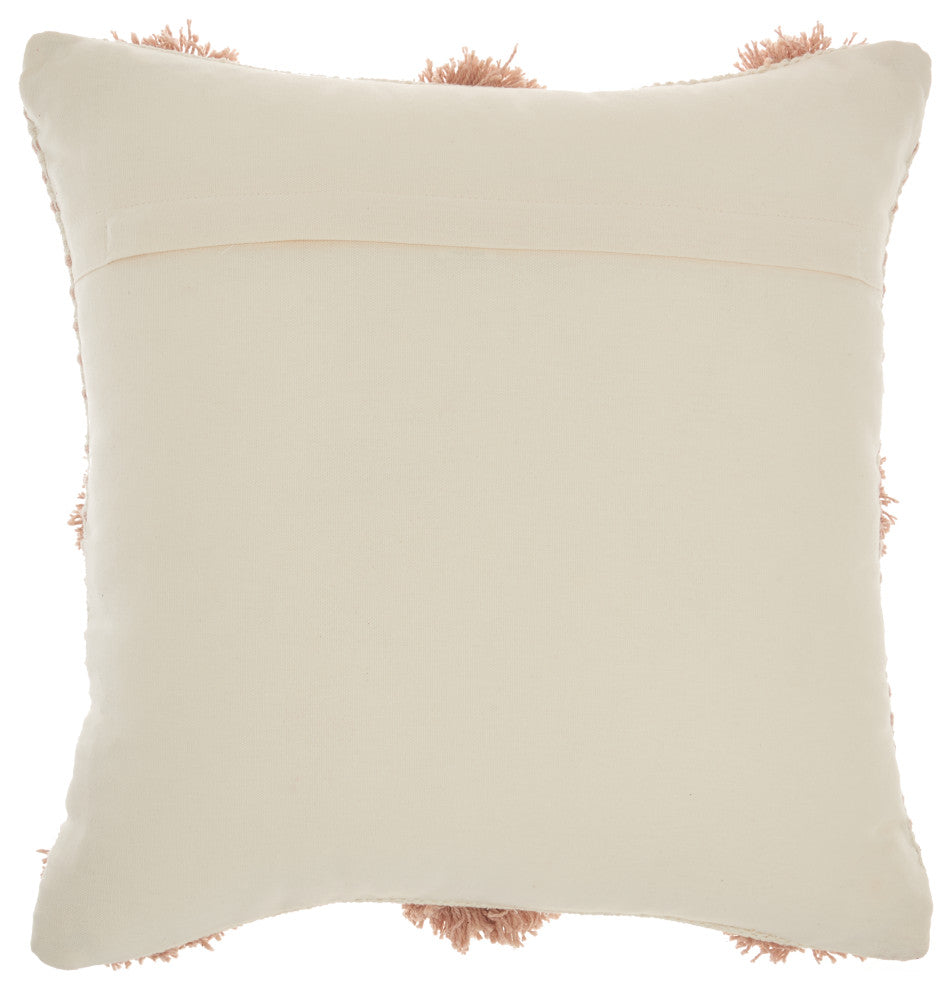 Mina Victory GC575 Throw Pillow, Blush, 18"X18"