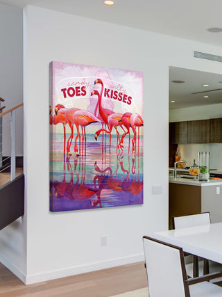 "Flamingo I" Painting Print on Wrapped Canvas