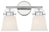 Kaden 2-Light Bathroom Vanity Light, Polished Chrome