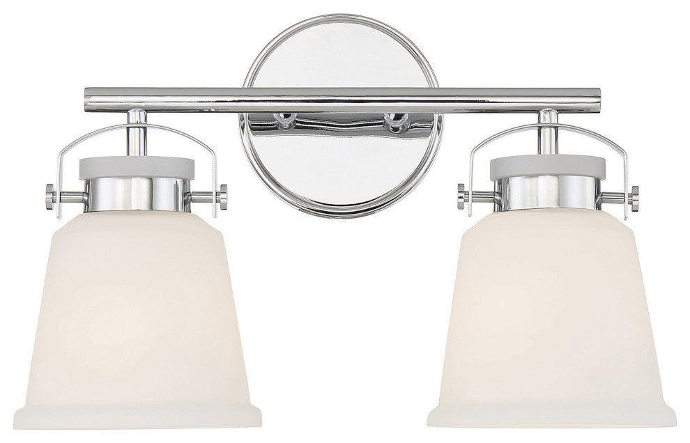 Kaden 2-Light Bathroom Vanity Light, Polished Chrome