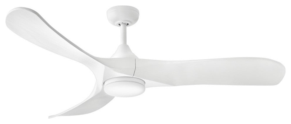 Swell Illuminated 56" LED Smart Fan in Matte White