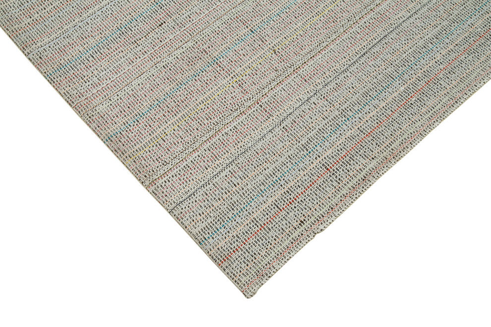 Rug N Carpet - Handmade Turkish 6' 9'' x 10' 0'' Modern Design Wool Kilim Rug