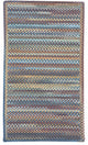 Kill Devil Hill Cross Sewn Braided Rectangle Rug, Medium Blue, 4''x6''