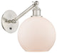 Innovations 317-1W-SN-G121-8-LED 1 Light Sconce, Brushed Satin Nickel