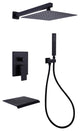Wall Mounted Pressure-Balanced Rainfall Shower System With Tub Spout RB0907