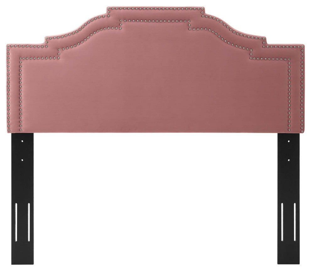 Headboard, Twin Size, Velvet, Pink, Modern Contemporary, Bedroom Master Suite