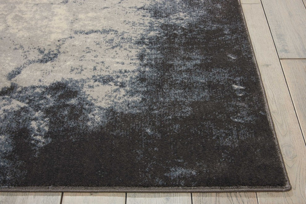 Nourison Maxell Ivory/Gray Area Rug, 2'2"x7'6"
