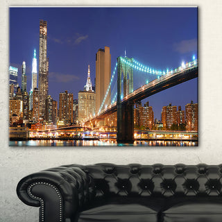 "Manhattan Skyline Panorama" Canvas Print
