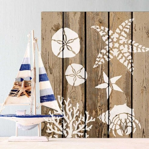 Sea Star Nautical Stencil Reusable Stencils For DIY Wall Design, Small
