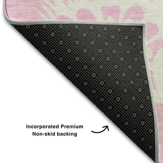 Premium Machine Washable Mayfield AMF551 Pink 9' x 12' Rug