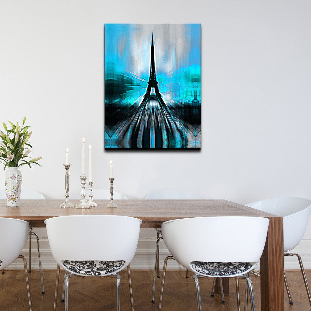 Paris Abstract Canvas Wall Art