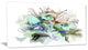 Textured Floral Watercolor, Extra Large Floral Wall Art, 32"x16"