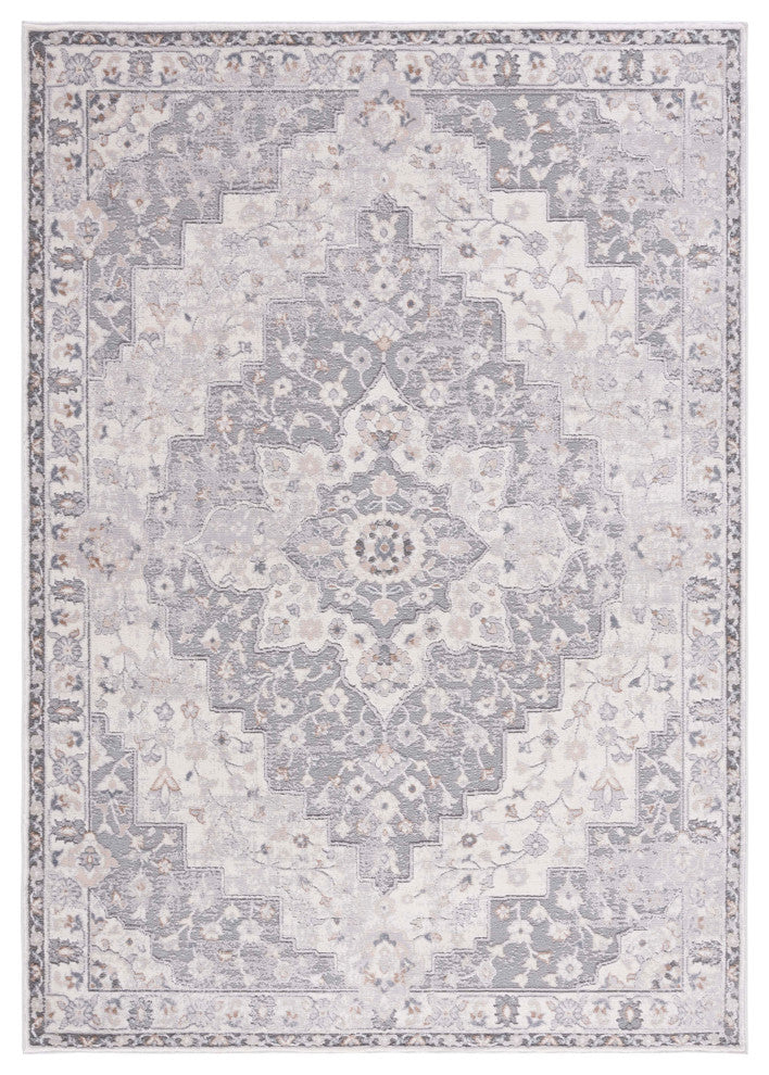 Safavieh Eternal Collection ETL206F Rug, Grey/Ivory, 4' X 6'