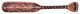 Wrapped Handle Canoe Paddle Cabinet Pull, Antique Copper