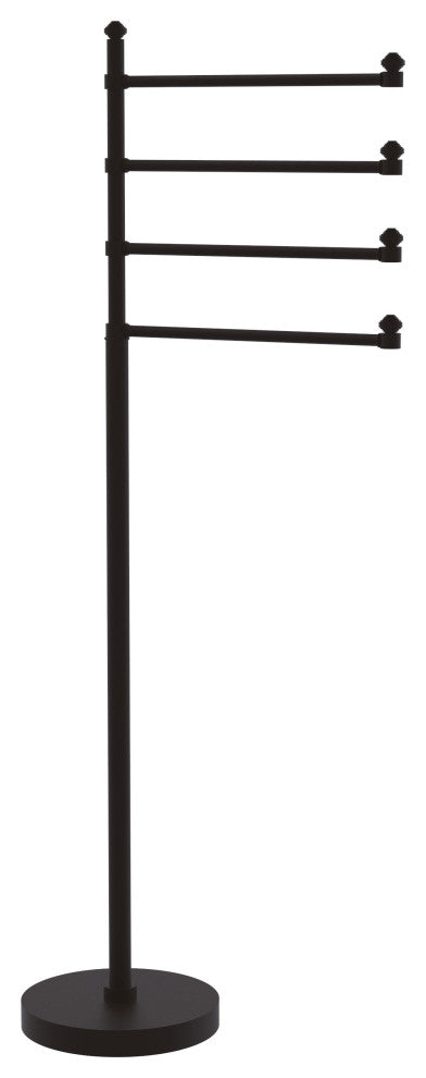 Southbeach Free Standing 4 Pivoting Swing Arm Towel Stand, Oil Rubbed Bronze