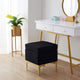 Modern Contemporary Square Upholstered Velvet Ottoman