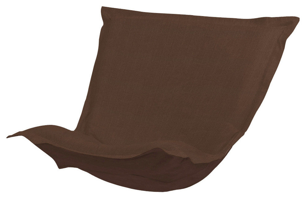 Sterling Puff Chair Cover, Chocolate