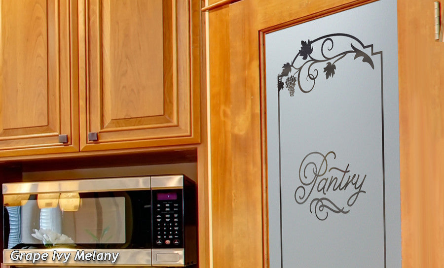 Pantry Door - Grape Ivy Melany - Primed - 24" x 80" - Knob on Left - Push Open