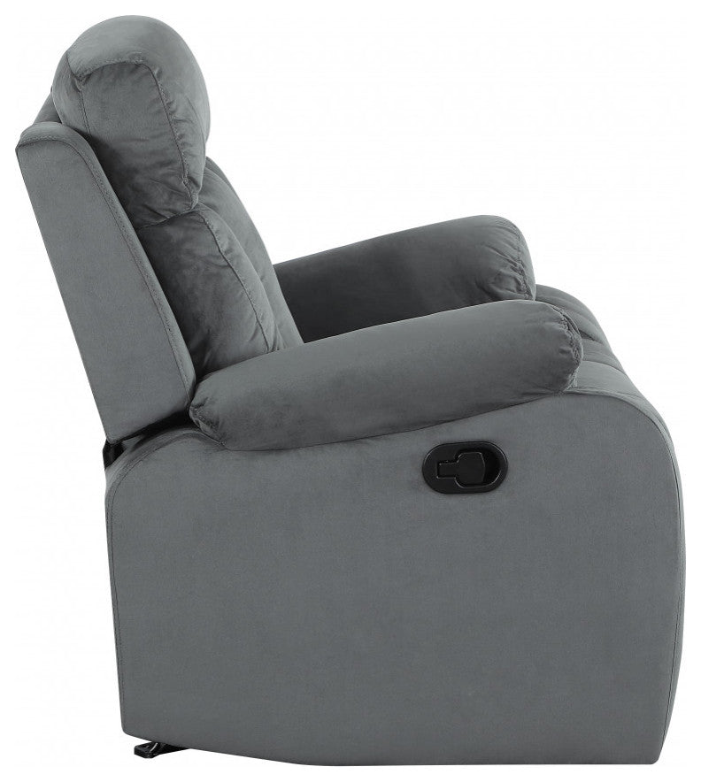 40" Modern Gray Fabric Chair