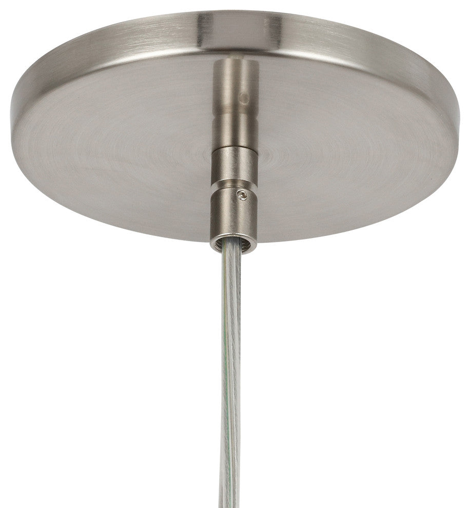 Woodbridge Lighting 13623STN-C008 Taylor Ball Mini-Pendant, Clear Seedy