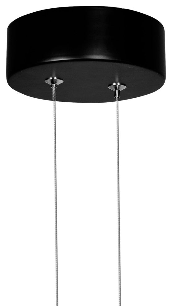 Pulley 8 in LED Black Mini Pendant
