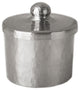 Hammered Copper Canister for Bathrooms, Brushed Nickel, 3"