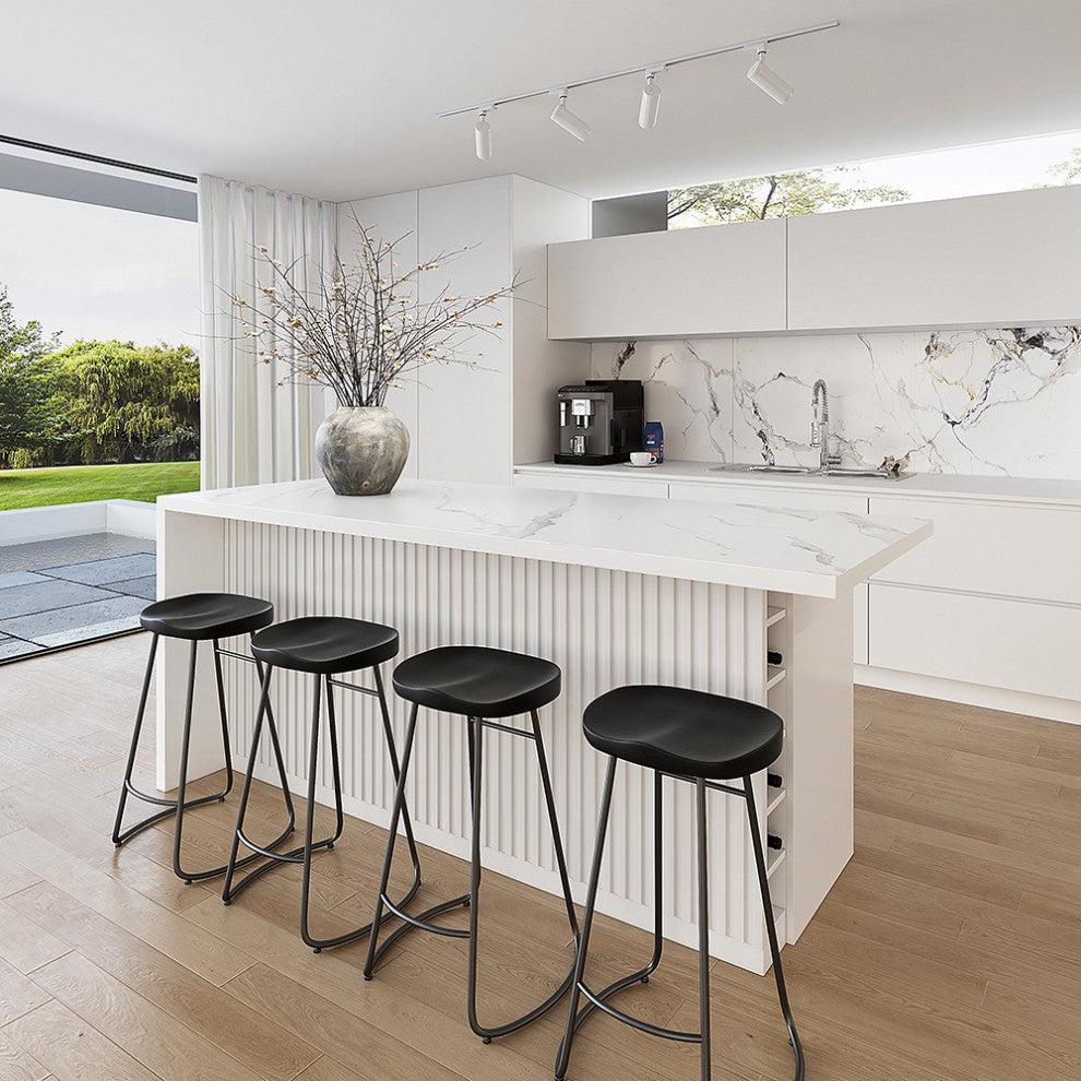 72" Large Kitchen Island with Storage Kitchen Cabinet Marble Veneered Top, White