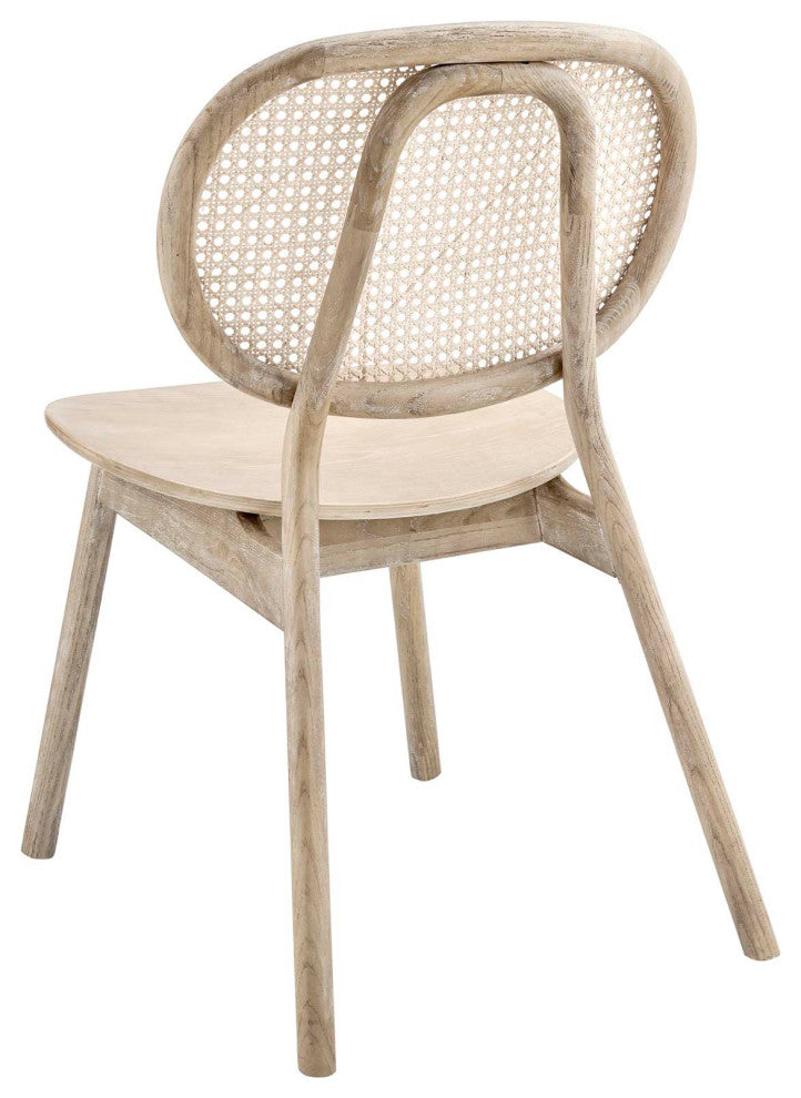 Side Dining Chair, Set of 2, Gray, Wood, Modern, Cafe Bistro Hospitality