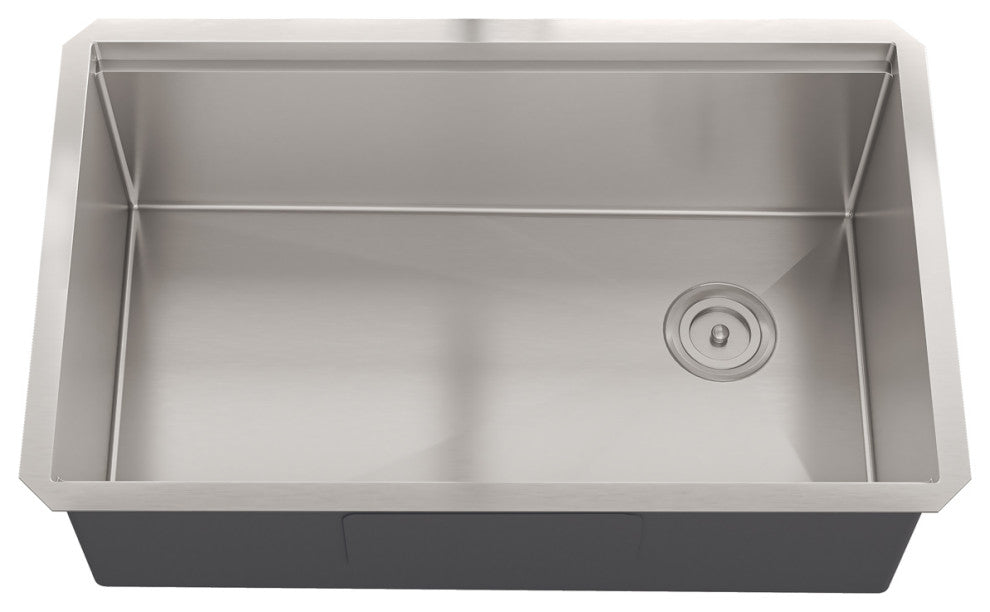 Sinber Single Bowl Kitchen Sink with 304 Stainless Steel Satin Finish, 30"x19" Workstation, Undermount