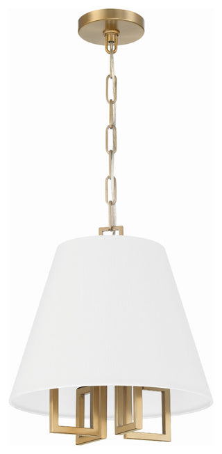 Libby Langdon for Crystorama Westwood 4-Light Vibrant Gold Mini Chandelier