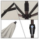 9' Bronze Auto-tilt Crank Lift Aluminum Umbrella, Olefin, Woven Granite