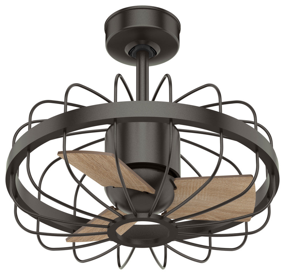 Hunter 16" Roswell Noble Bronze Ceiling Fan With Wall Control