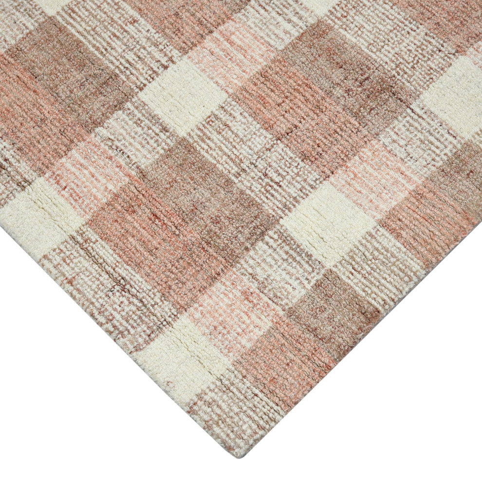 Tartan Cartwell Area Rug, Pink, 2'' x 3'', Plaid