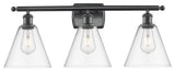Innovations 516-3W-BK-GBC-82-LED 3 Light Bath Vanity Light, Matte Black