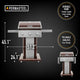 Permasteel 3 Burner Propane Gas Grill with Folding Side Shelves, Copper