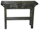 Barnwood Style Timber Peg 2-Drawer Sofa Table, Weathered Slate