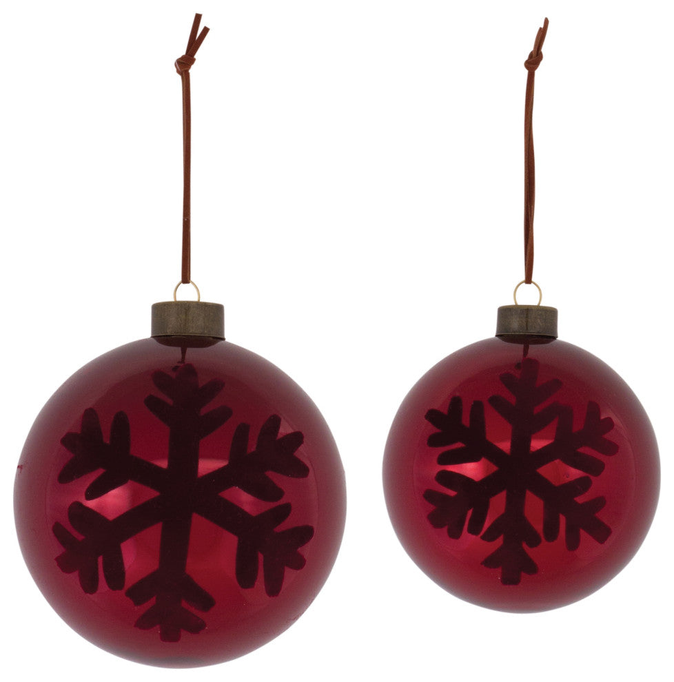 Snowflake Ball Ornament, 6-Piece Set